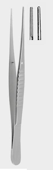 Пінцет ВА (WAUGH) зубчастий, перехресна насічка, 15 см (cm)